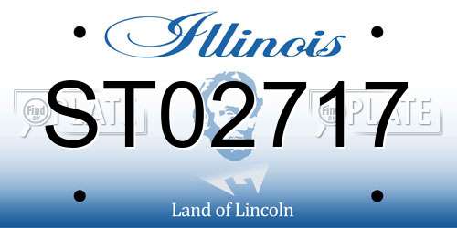 ST02717 Illinois License Plate