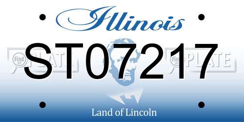 ST07217 Illinois License Plate