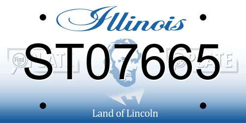 ST07665 Illinois License Plate
