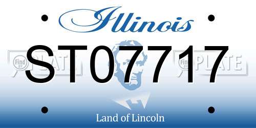 ST07717 Illinois License Plate