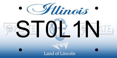 ST0L1N Illinois License Plate
