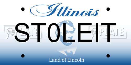 ST0LEIT Illinois License Plate