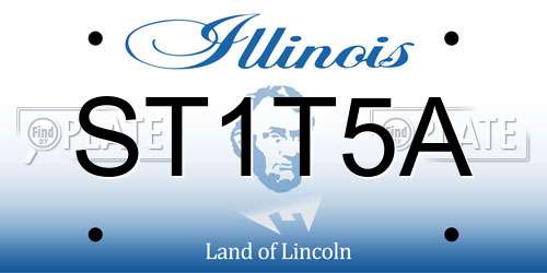 ST1T5A Illinois License Plate