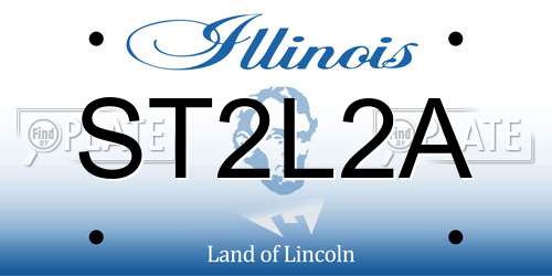 ST2L2A Illinois License Plate