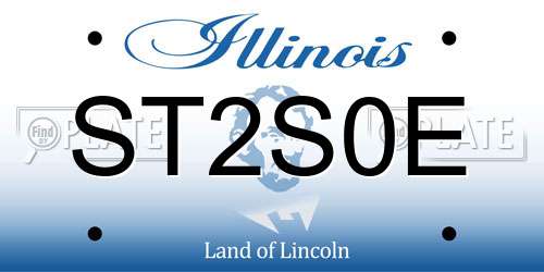 ST2S0E Illinois License Plate