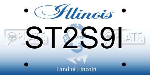 ST2S9I Illinois License Plate