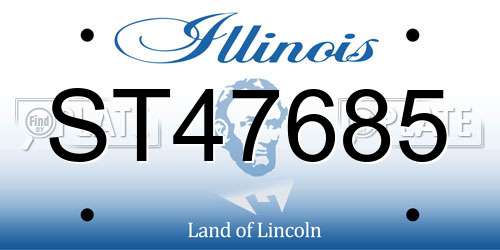 ST47685 Illinois License Plate