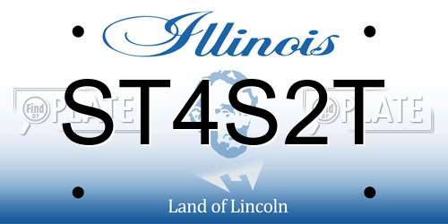 ST4S2T Illinois License Plate