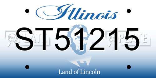 ST51215 Illinois License Plate