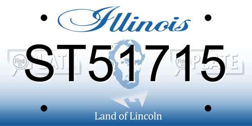 ST51715 Illinois License Plate