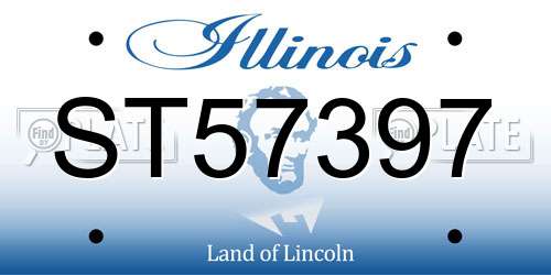 ST57397 Illinois License Plate