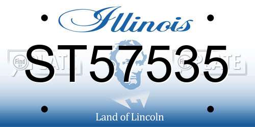 ST57535 Illinois License Plate