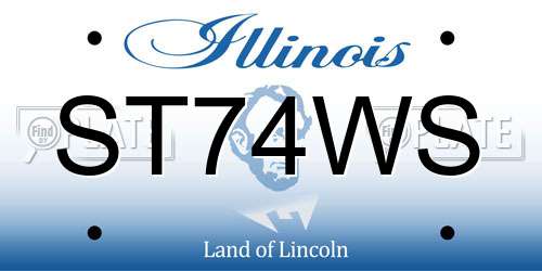 ST74WS Illinois License Plate