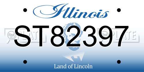 ST82397 Illinois License Plate