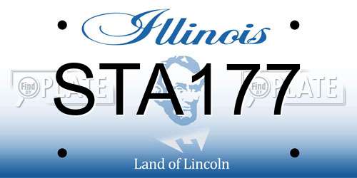 STA177 Illinois License Plate