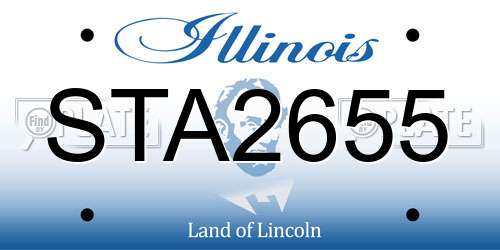 STA2655 Illinois License Plate