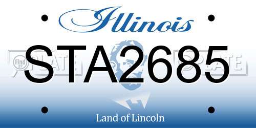 STA2685 Illinois License Plate