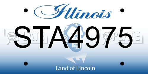 STA4975 Illinois License Plate
