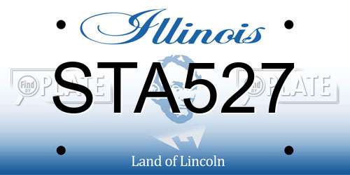 STA527 Illinois License Plate