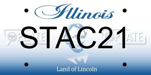 STAC21 Illinois License Plate