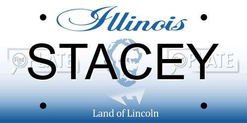 STACEY Illinois License Plate