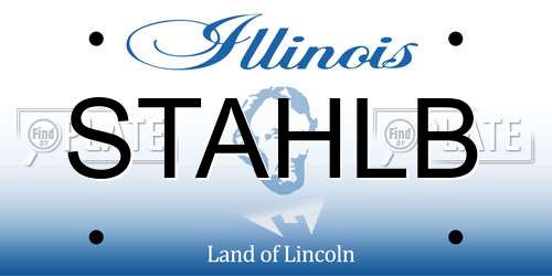 STAHLB Illinois License Plate