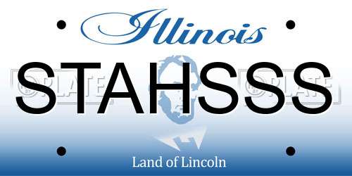 STAHSSS Illinois License Plate