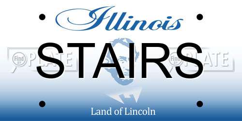 STAIRS Illinois License Plate