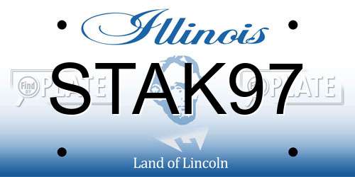 STAK97 Illinois License Plate