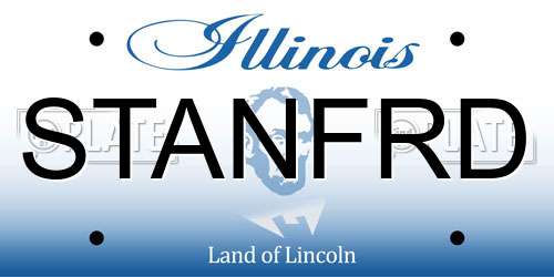 STANFRD Illinois License Plate