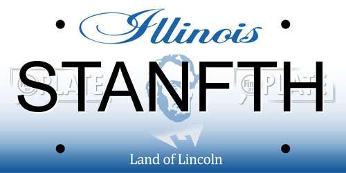 STANFTH Illinois License Plate
