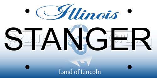STANGER Illinois License Plate