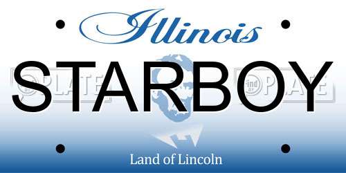 STARBOY Illinois License Plate