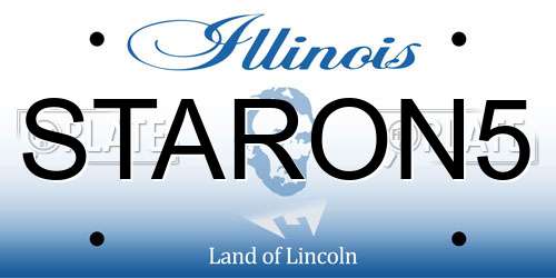 STARON5 Illinois License Plate