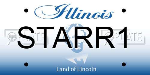 STARR1 Illinois License Plate