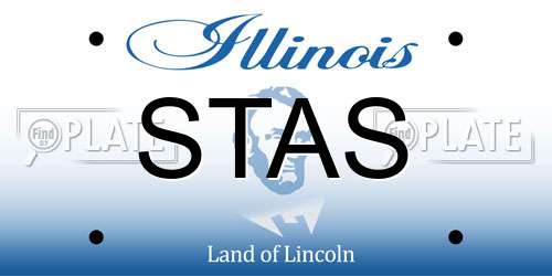 STAS Illinois License Plate