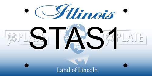 STAS1 Illinois License Plate