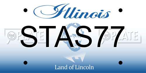 STAS77 Illinois License Plate