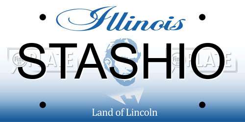 STASHIO Illinois License Plate