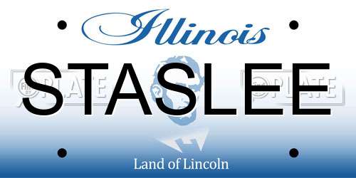 STASLEE Illinois License Plate