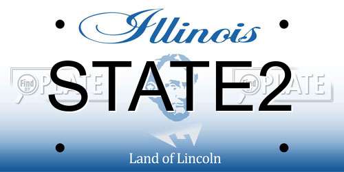 STATE2 Illinois License Plate