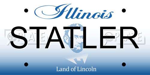 STATLER Illinois License Plate