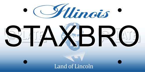 STAXBRO Illinois License Plate