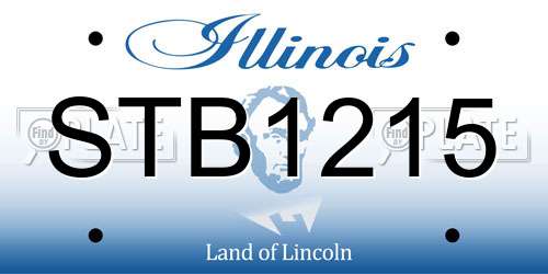 STB1215 Illinois License Plate
