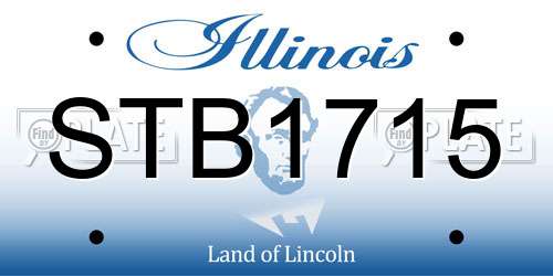STB1715 Illinois License Plate