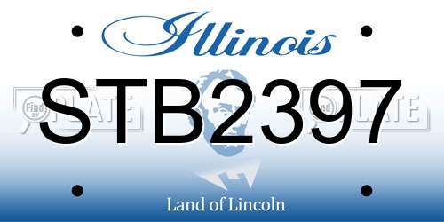 STB2397 Illinois License Plate