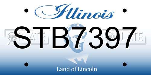STB7397 Illinois License Plate