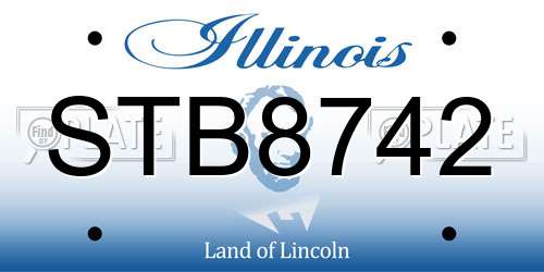 STB8742 Illinois License Plate