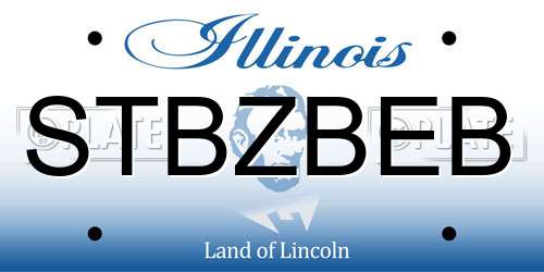 STBZBEB Illinois License Plate