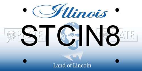 STCIN8 Illinois License Plate